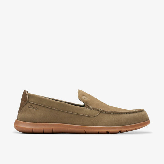 Flexway Step Olive Suede Clarks Men
