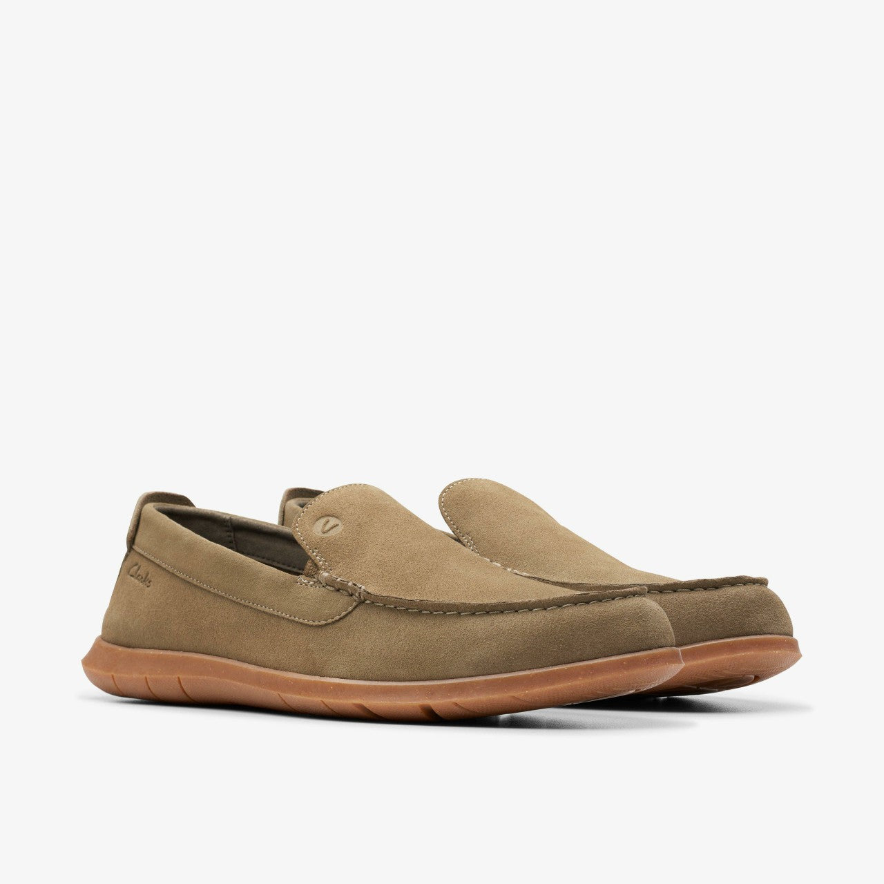 Flexway Step Olive Suede Clarks Men