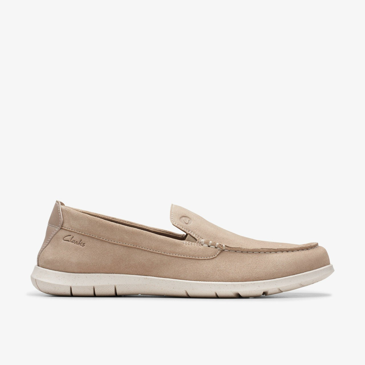 Flexway Step Loafer Sand Suede Clarks Men