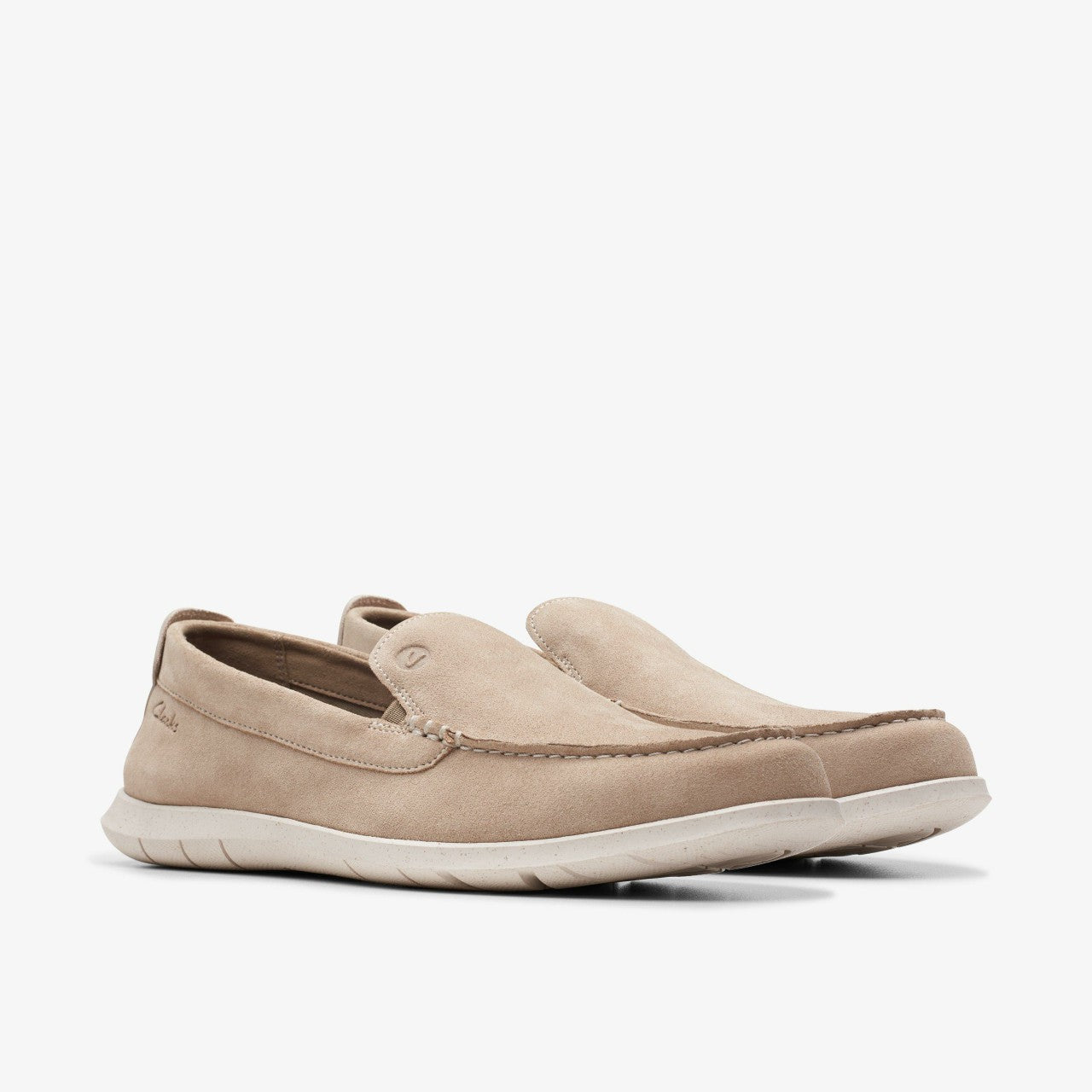 Flexway Step Loafer Sand Suede Clarks Men
