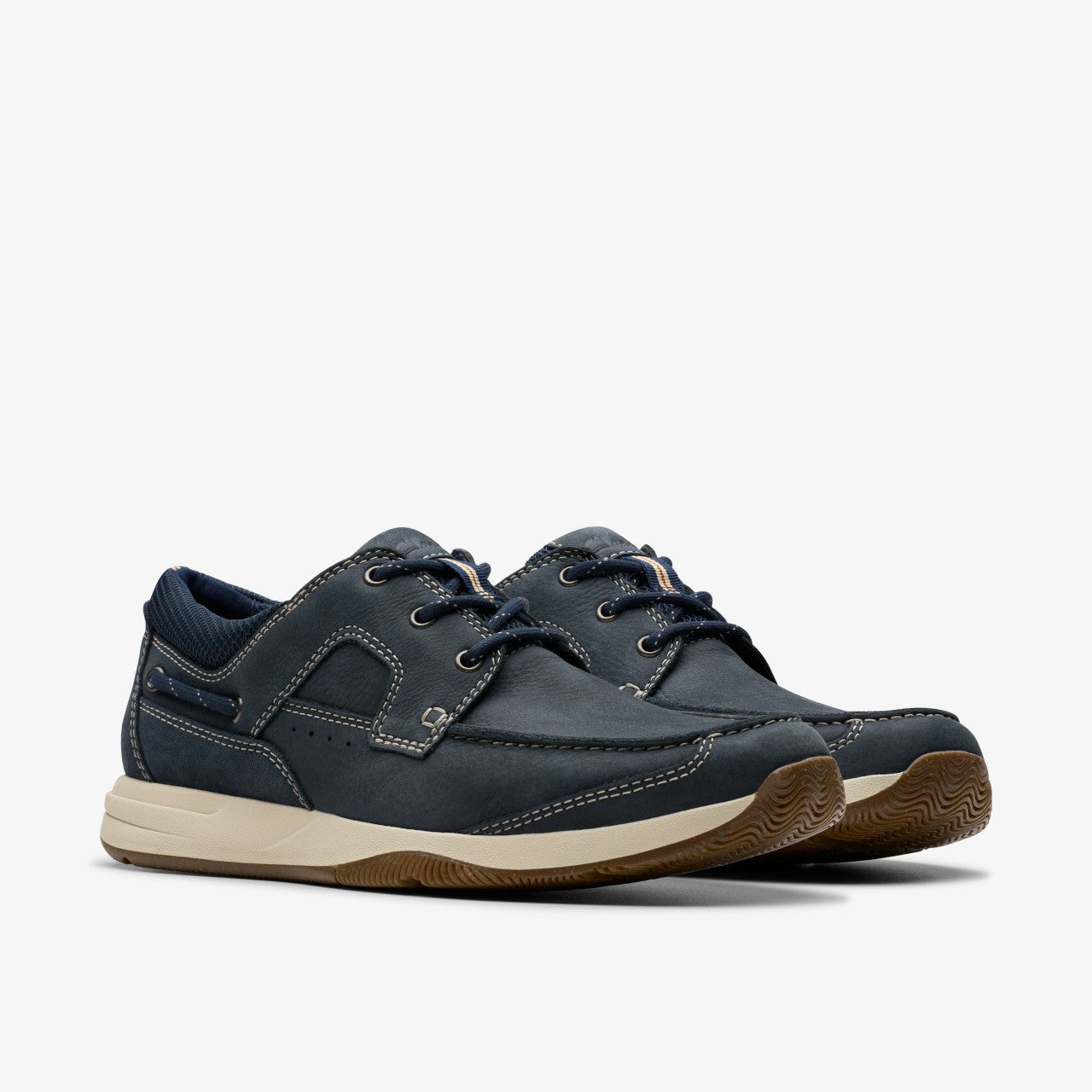 Sailview Lace Navy Nubuck Clarks Men