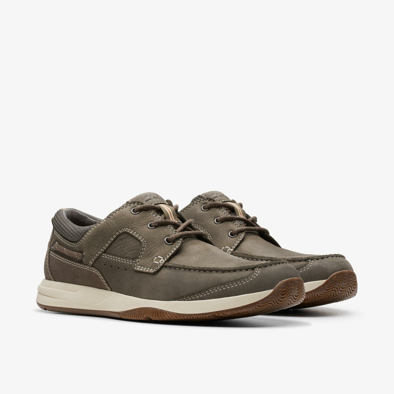 Sailview Lace Taupe Nubuck Clarks Men
