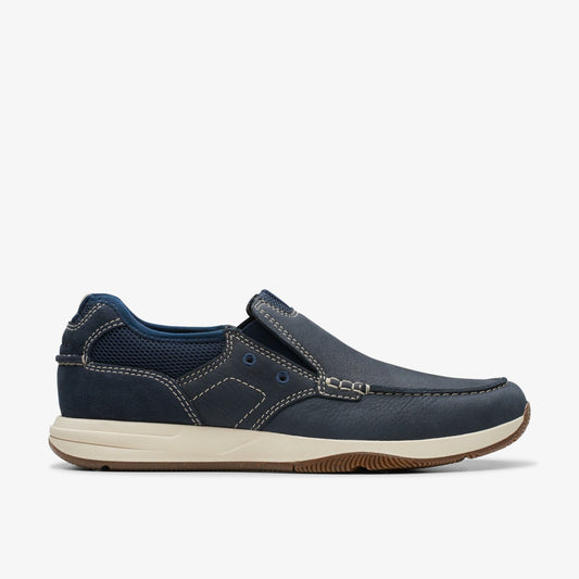 Sailview Step Loafer Navy Nubuck Clarks Men