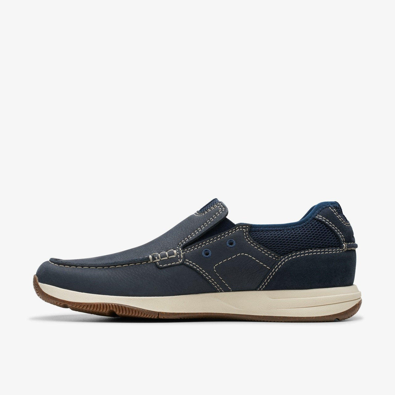 Sailview Step Loafer Navy Nubuck Clarks Men