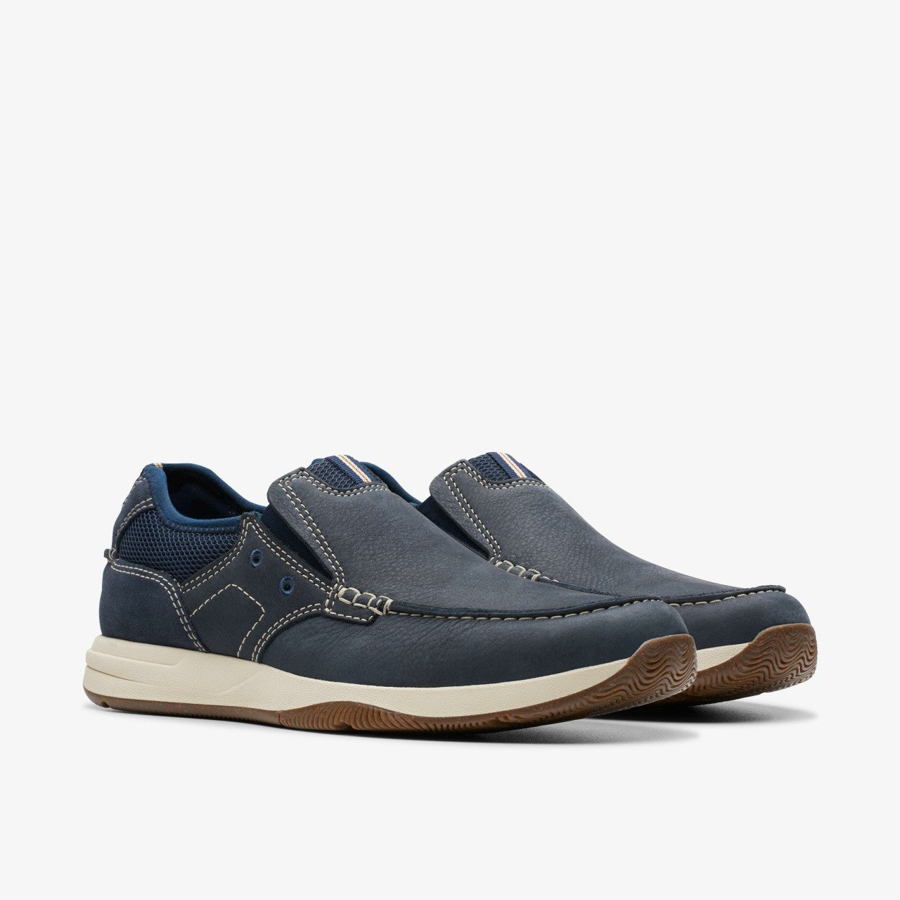 Sailview Step Loafer Navy Nubuck Clarks Men