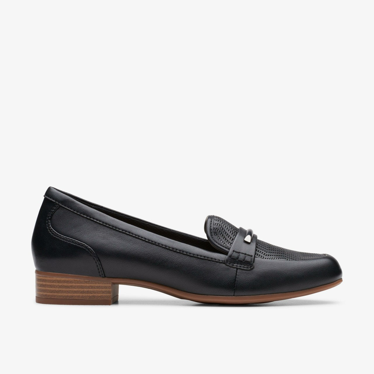 Juliet Aster Black Leather Clarks Women