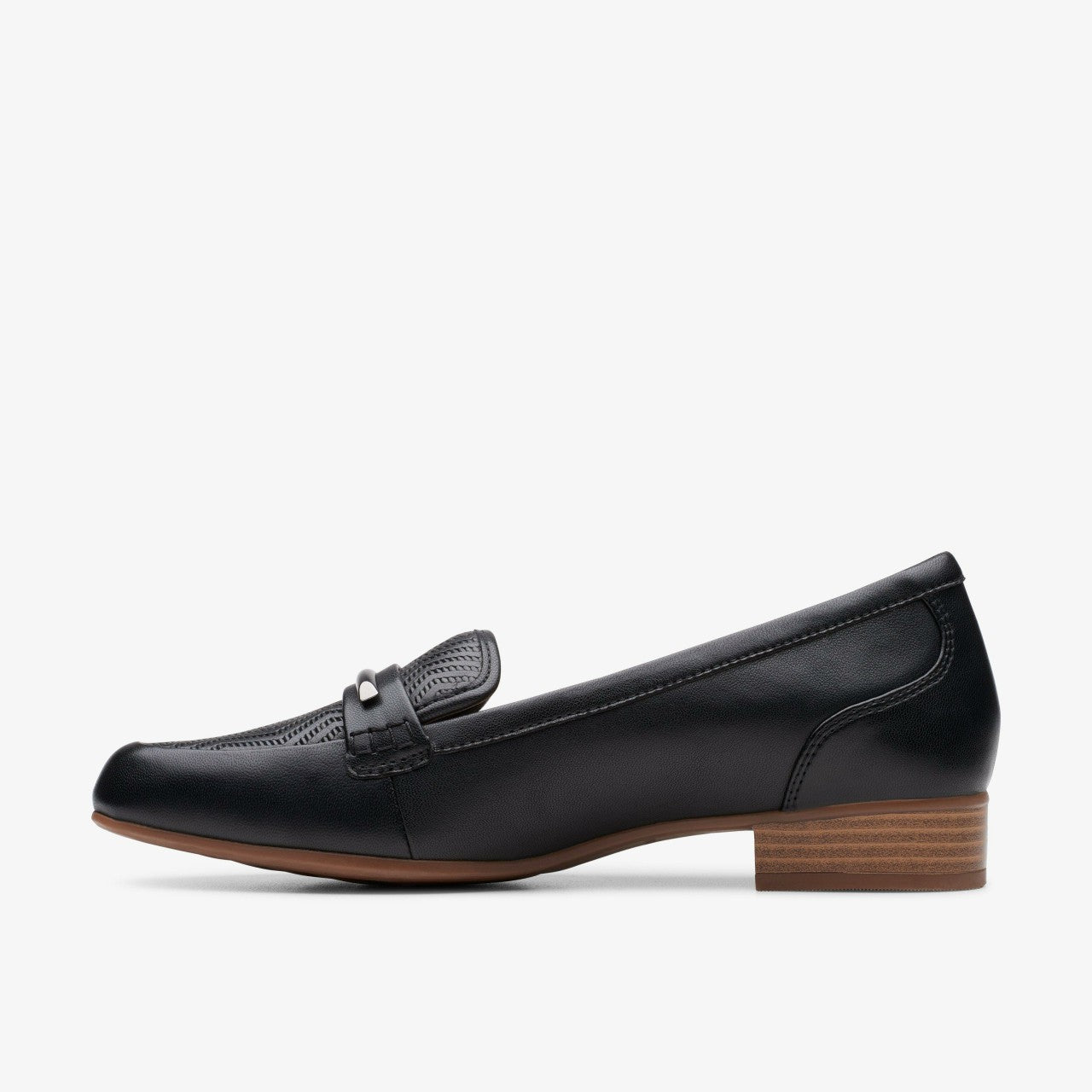 Juliet Aster Black Leather Clarks Women