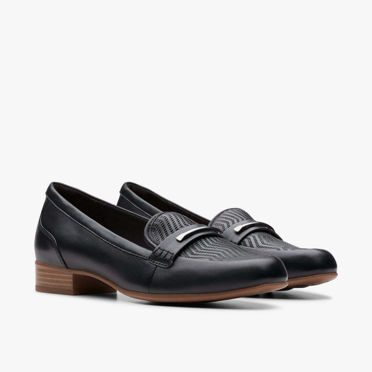 Juliet Aster Black Leather Clarks Women