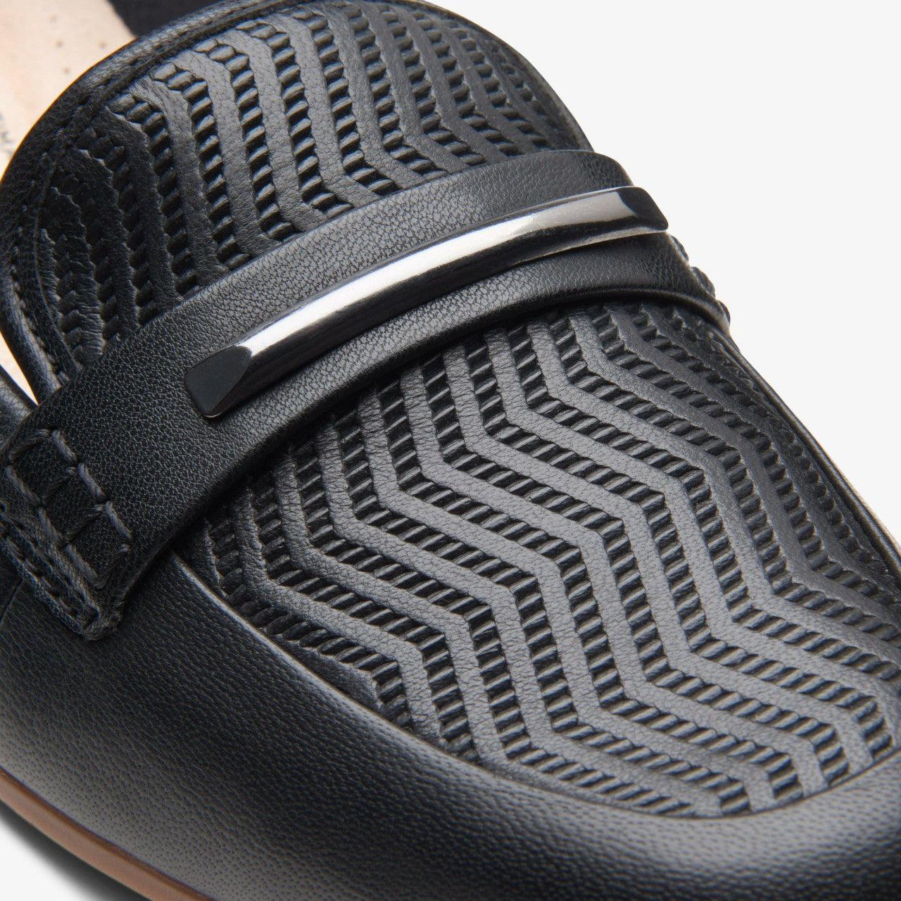 Juliet Aster Black Leather Clarks Women