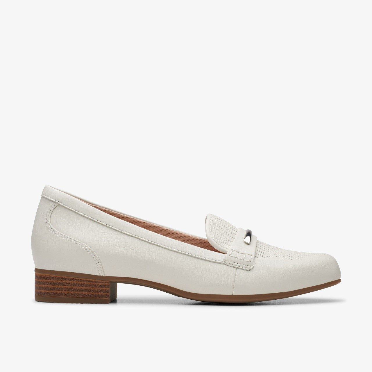 Juliet Aster Off White Leather Clarks Women