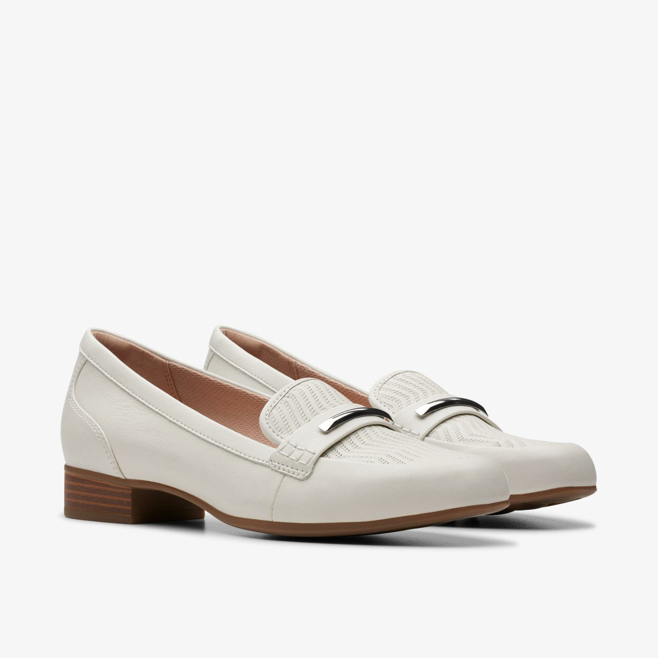 Juliet Aster Off White Leather Clarks Women