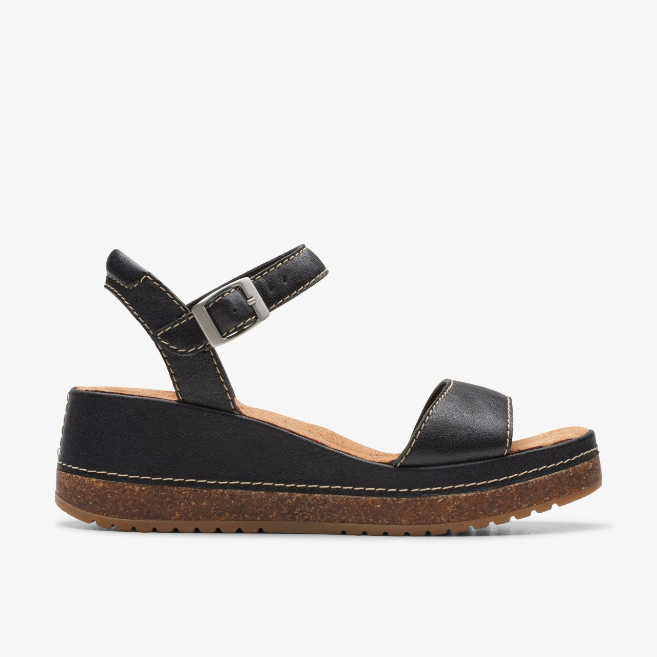 Kassanda Lily Black Leather Clarks Women