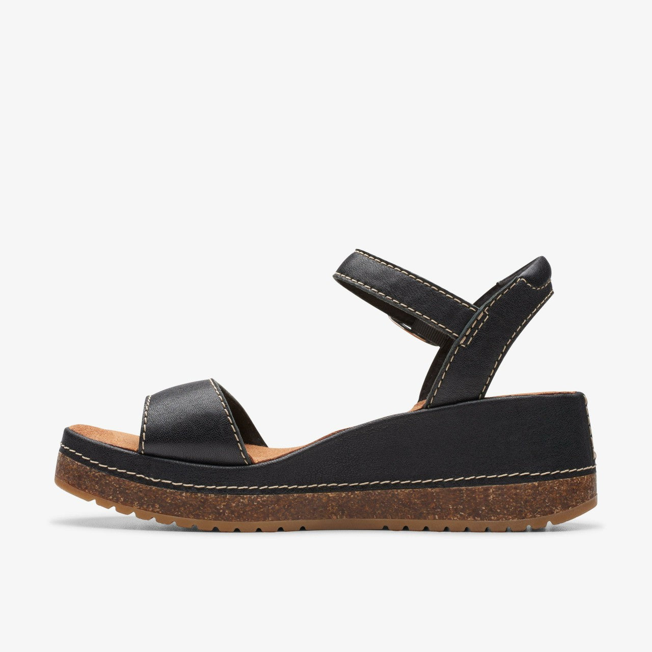 Kassanda Lily Black Leather Clarks Women