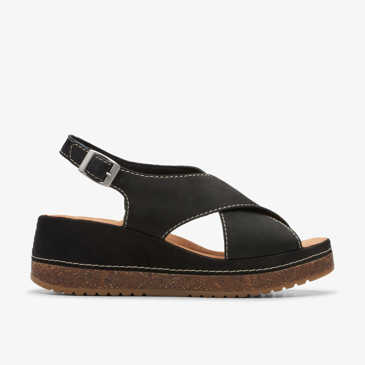Kassanda Step Black Nubuck Clarks Women