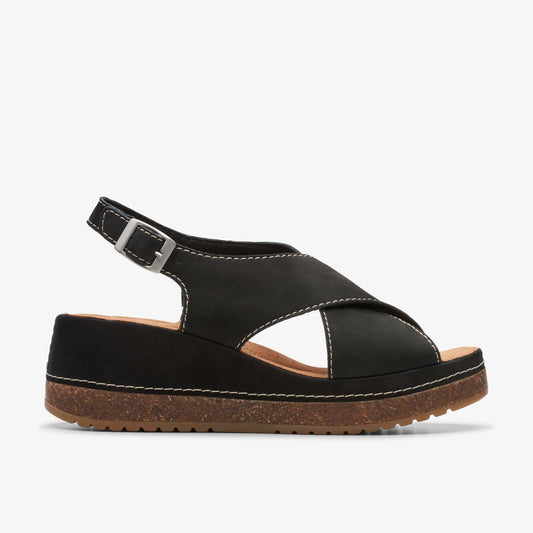 Kassanda Step Black Nubuck Clarks Women
