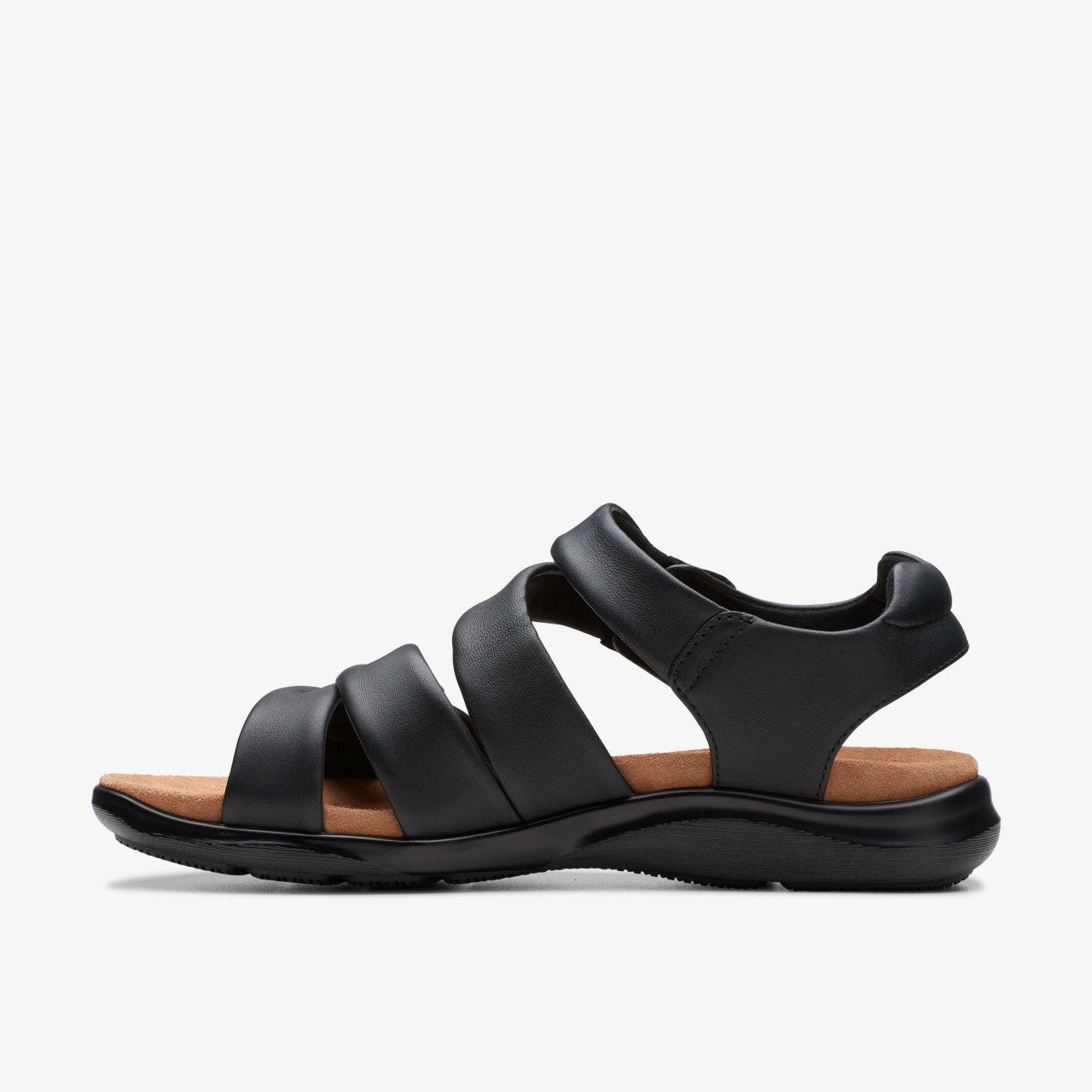 Kitly Ave Black Leather Clarks Women