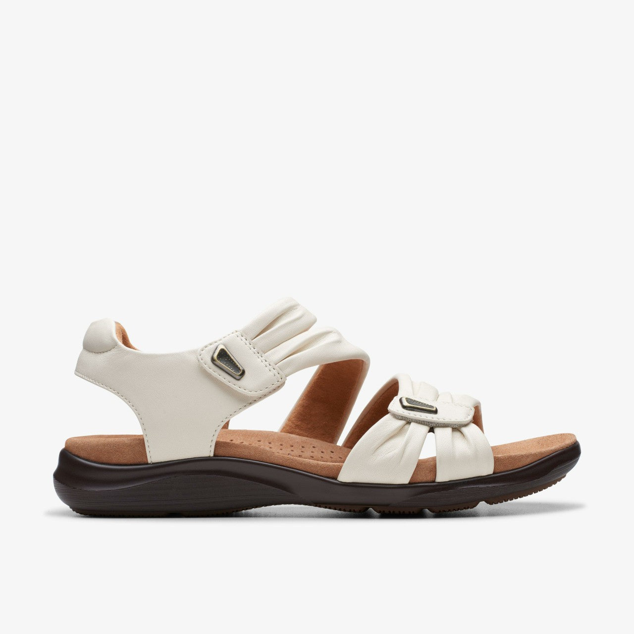 Kitly Ave Off White Leather Clarks Women