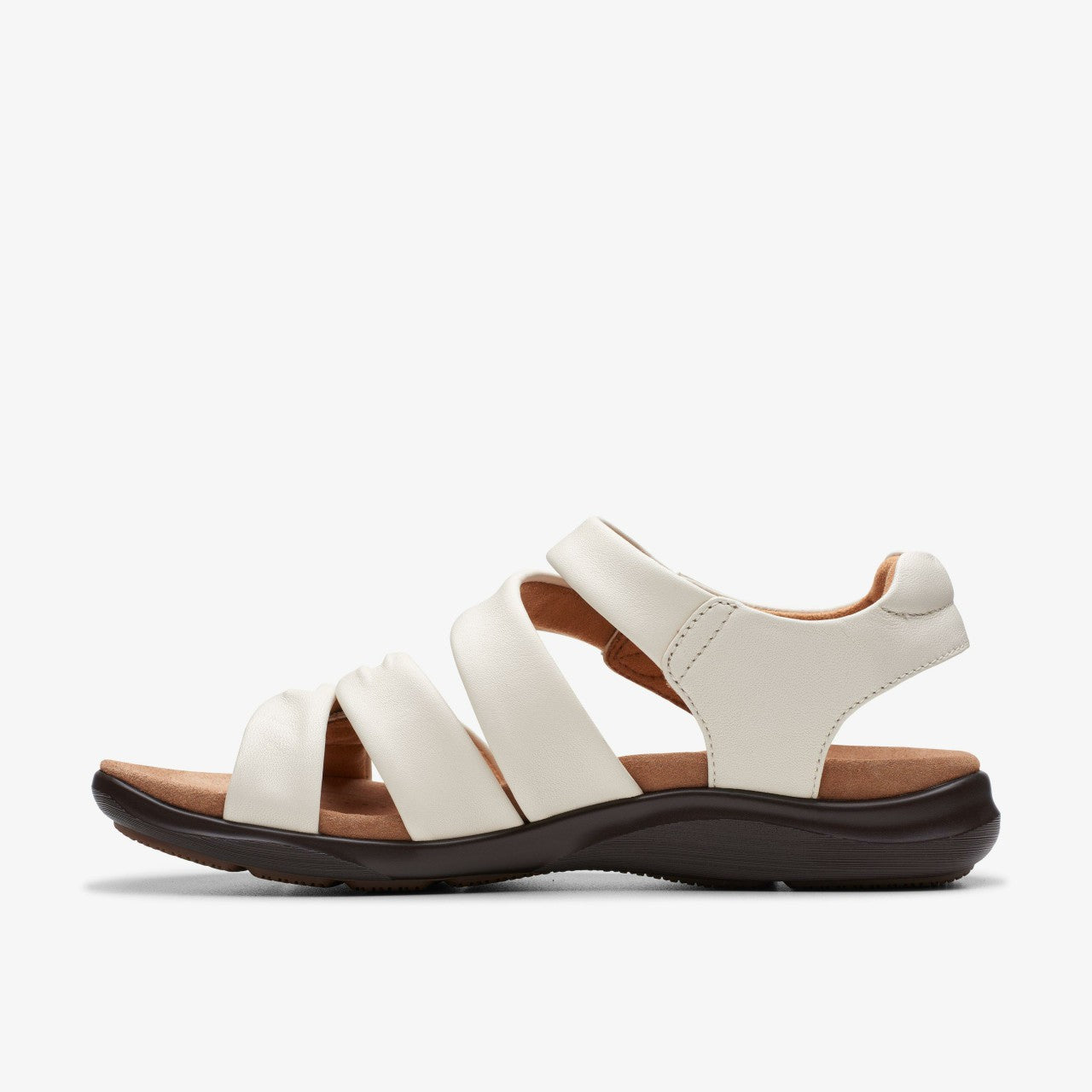 Kitly Ave Off White Leather Clarks Women