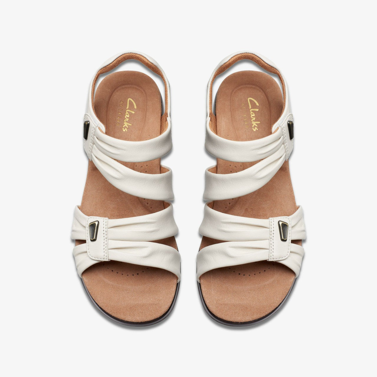 Kitly Ave Off White Leather Clarks Women