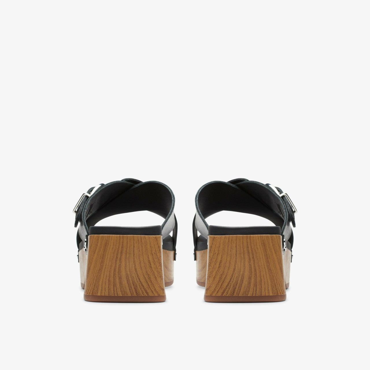 Sivanne Walk Black Leather Clarks Women