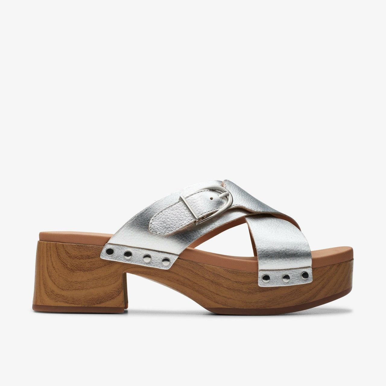 Sivanne Walk Silver Leather Clarks Women