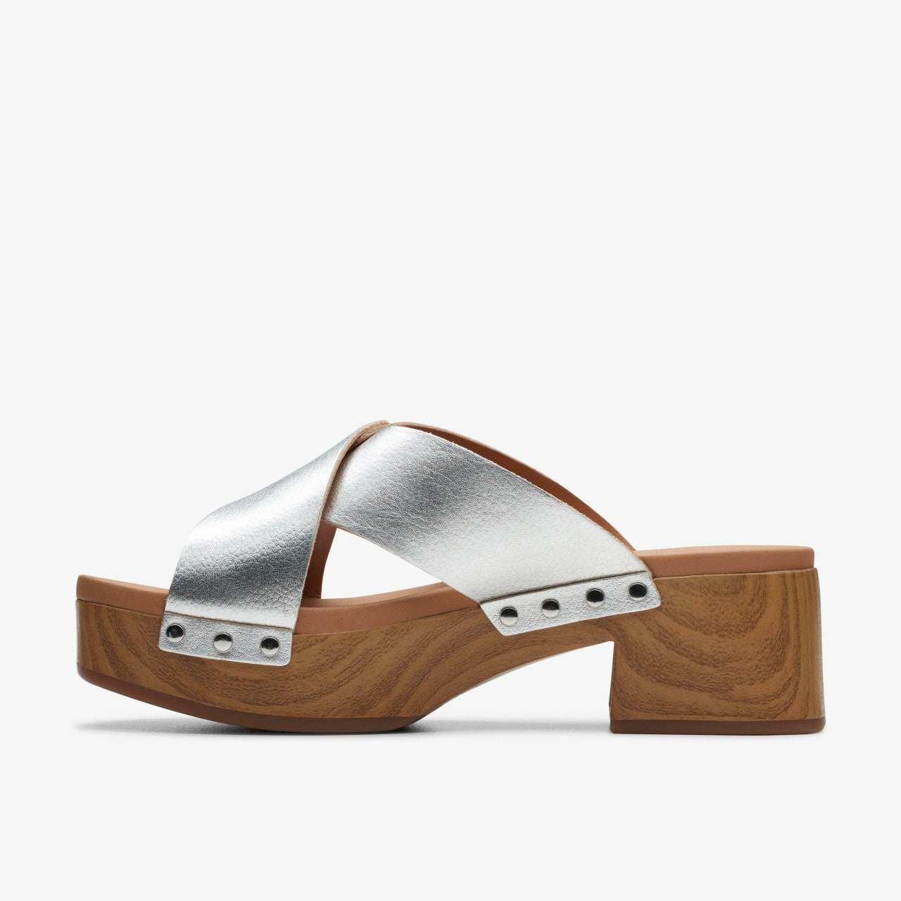Sivanne Walk Silver Leather Clarks Women