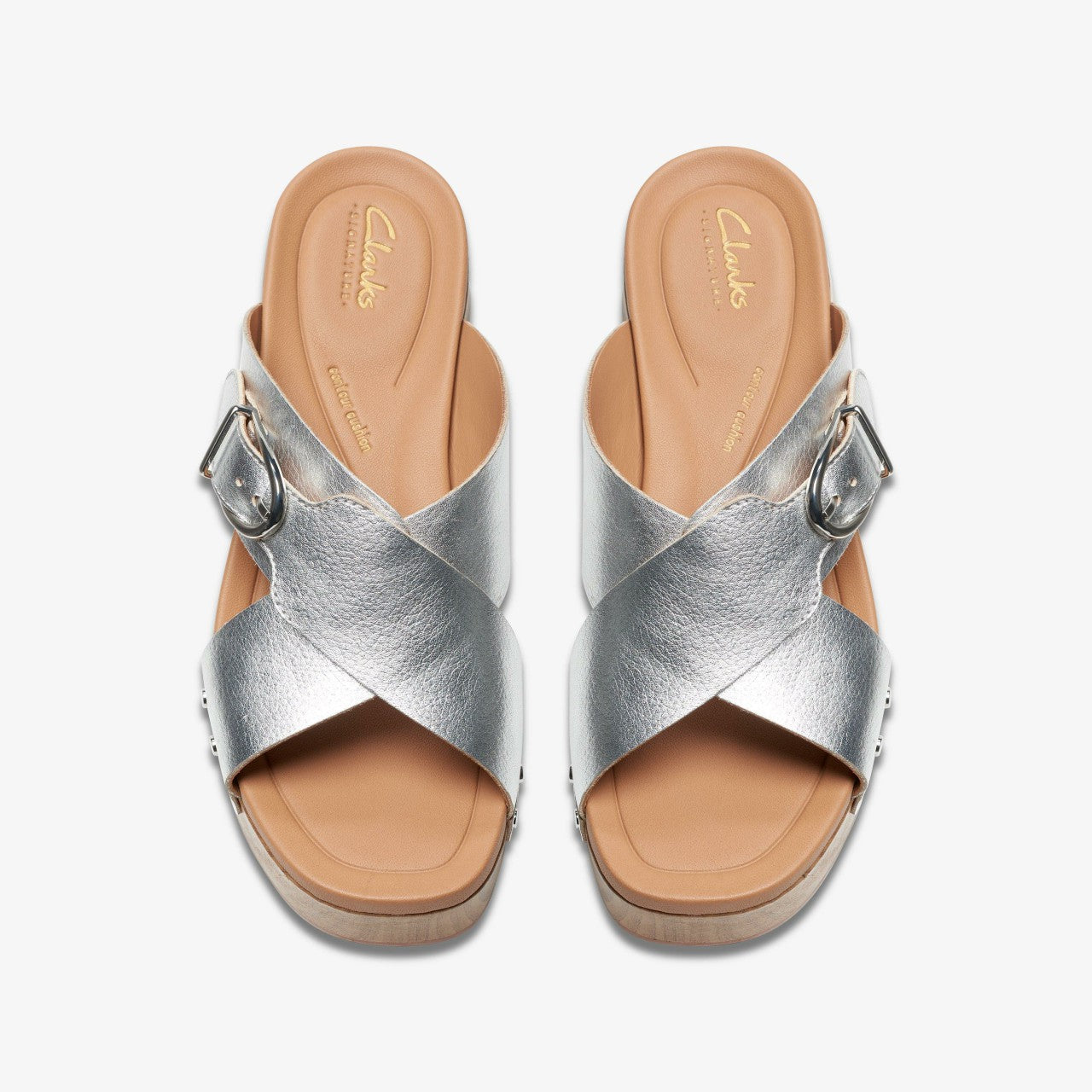 Sivanne Walk Silver Leather Clarks Women