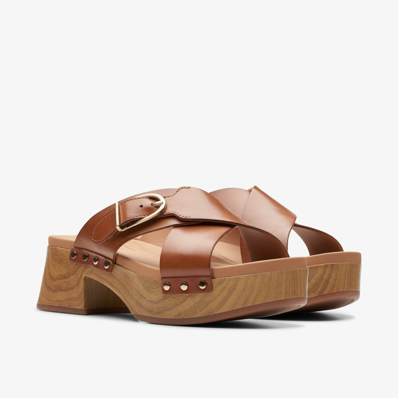 Sivanne Walk Tan Leather Clarks Women