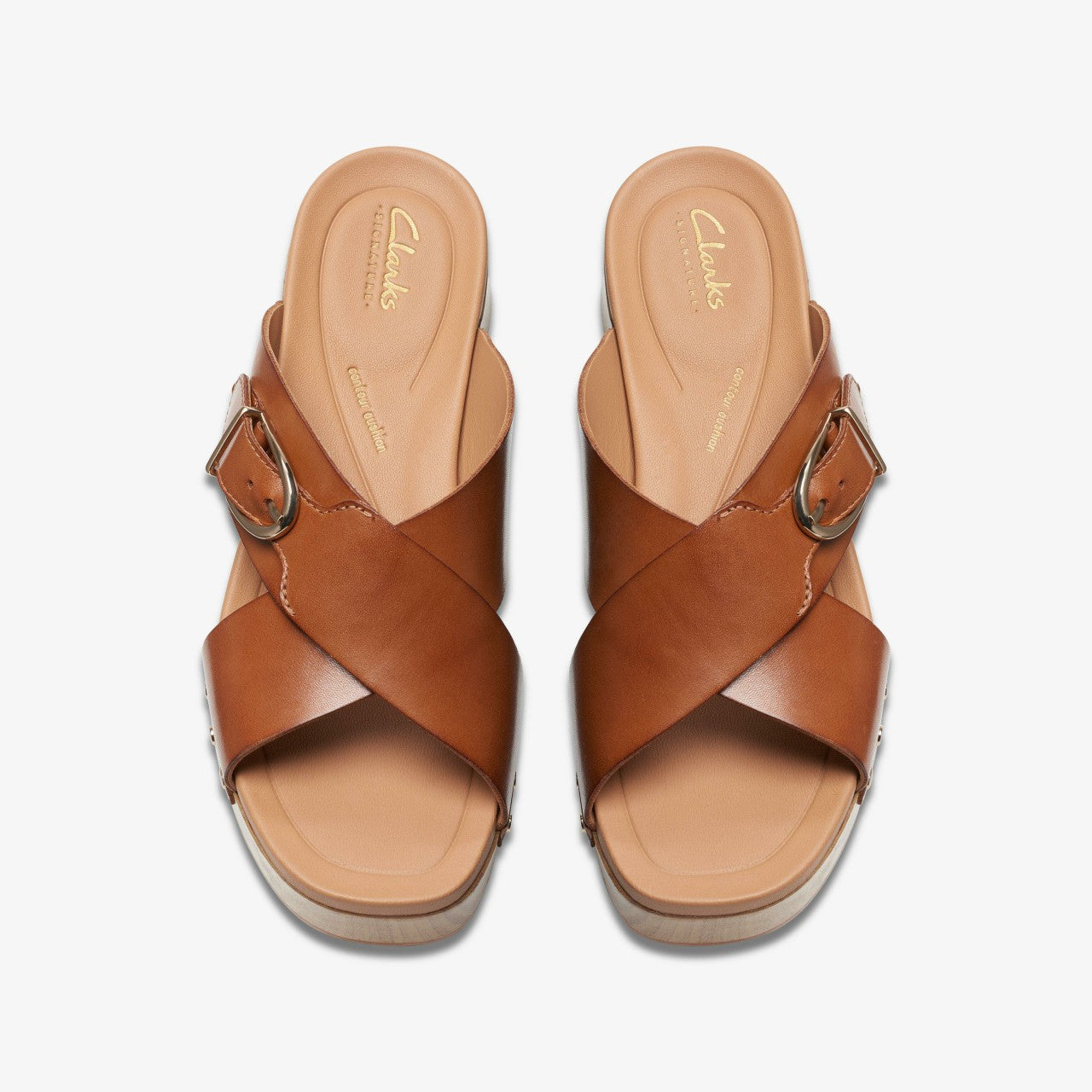 Sivanne Walk Tan Leather Clarks Women