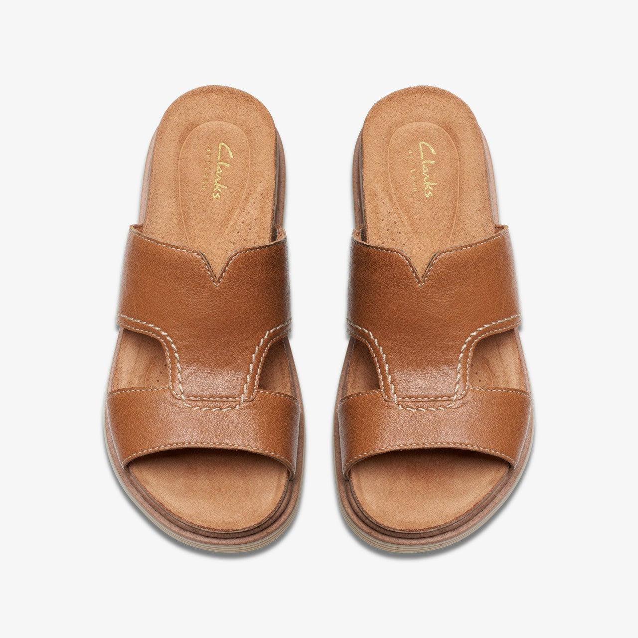 Arwell Walk Tan Leather Clarks Women
