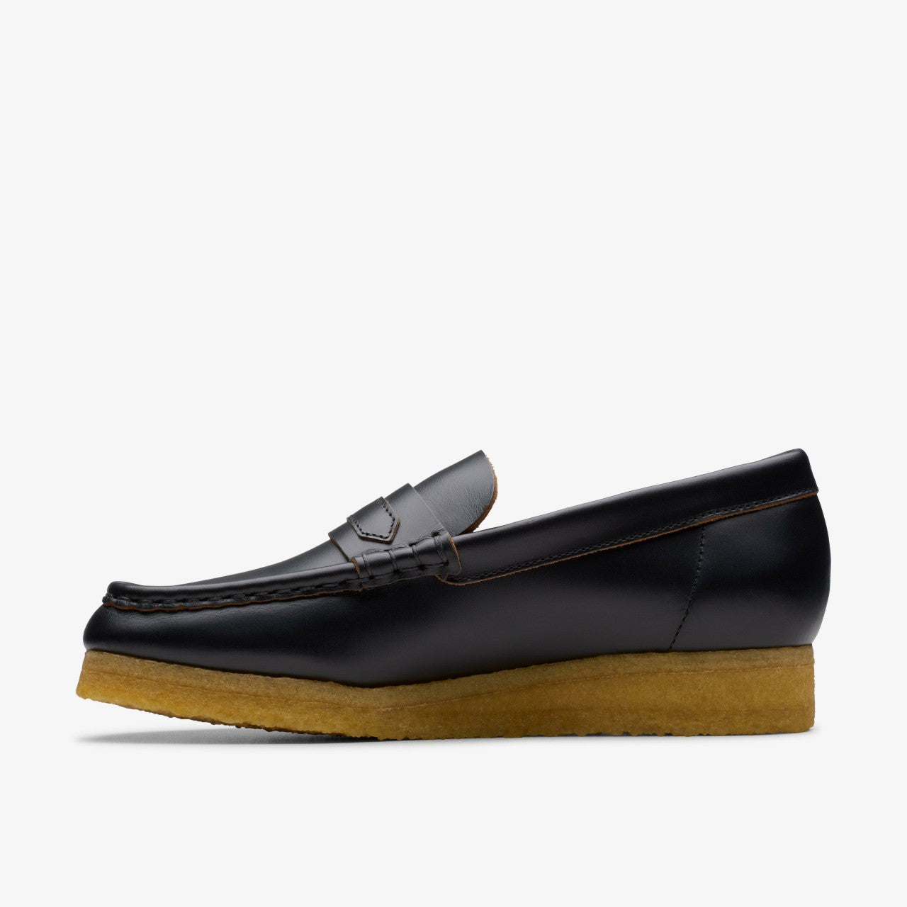 Wallabee Loafer Black Smooth Leather Clarks Women