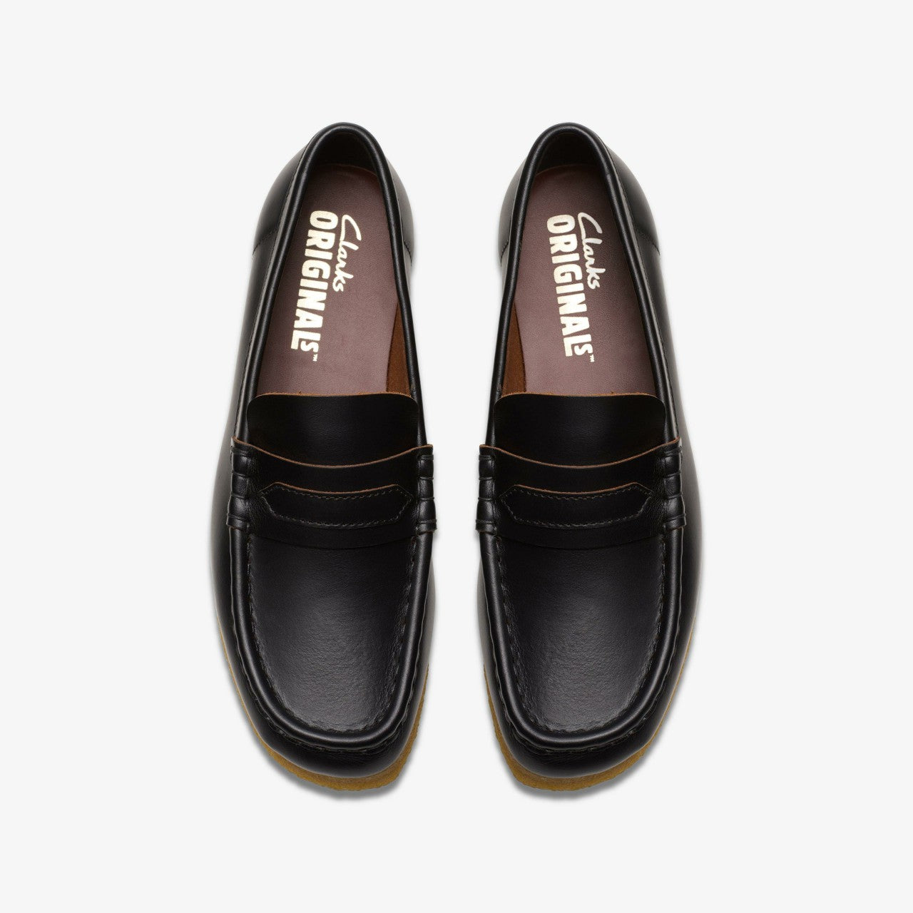 Wallabee Loafer Black Smooth Leather Clarks Women