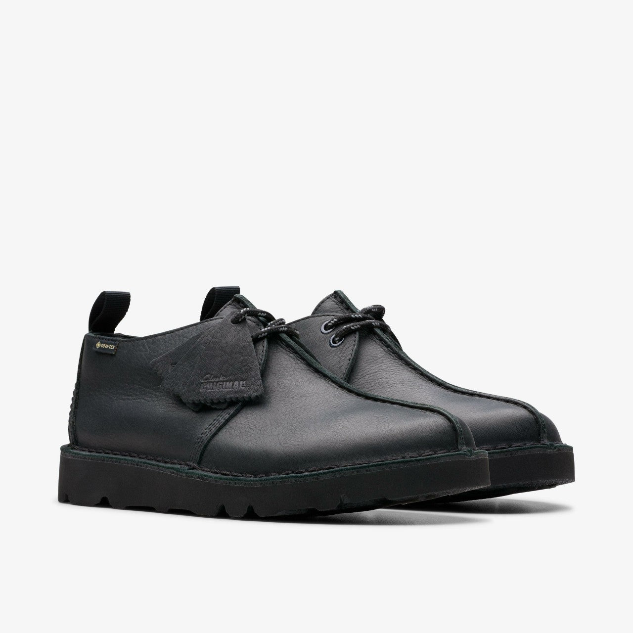 Desert Trek GORE-TEX Black Leather Clarks Men