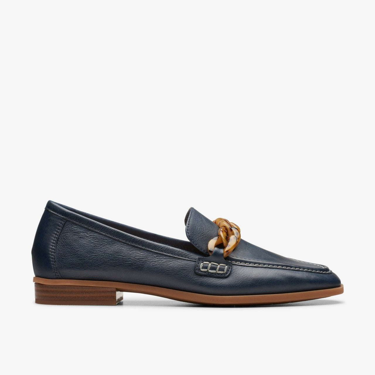Sarafyna Iris Loafer Navy Leather Clarks Women