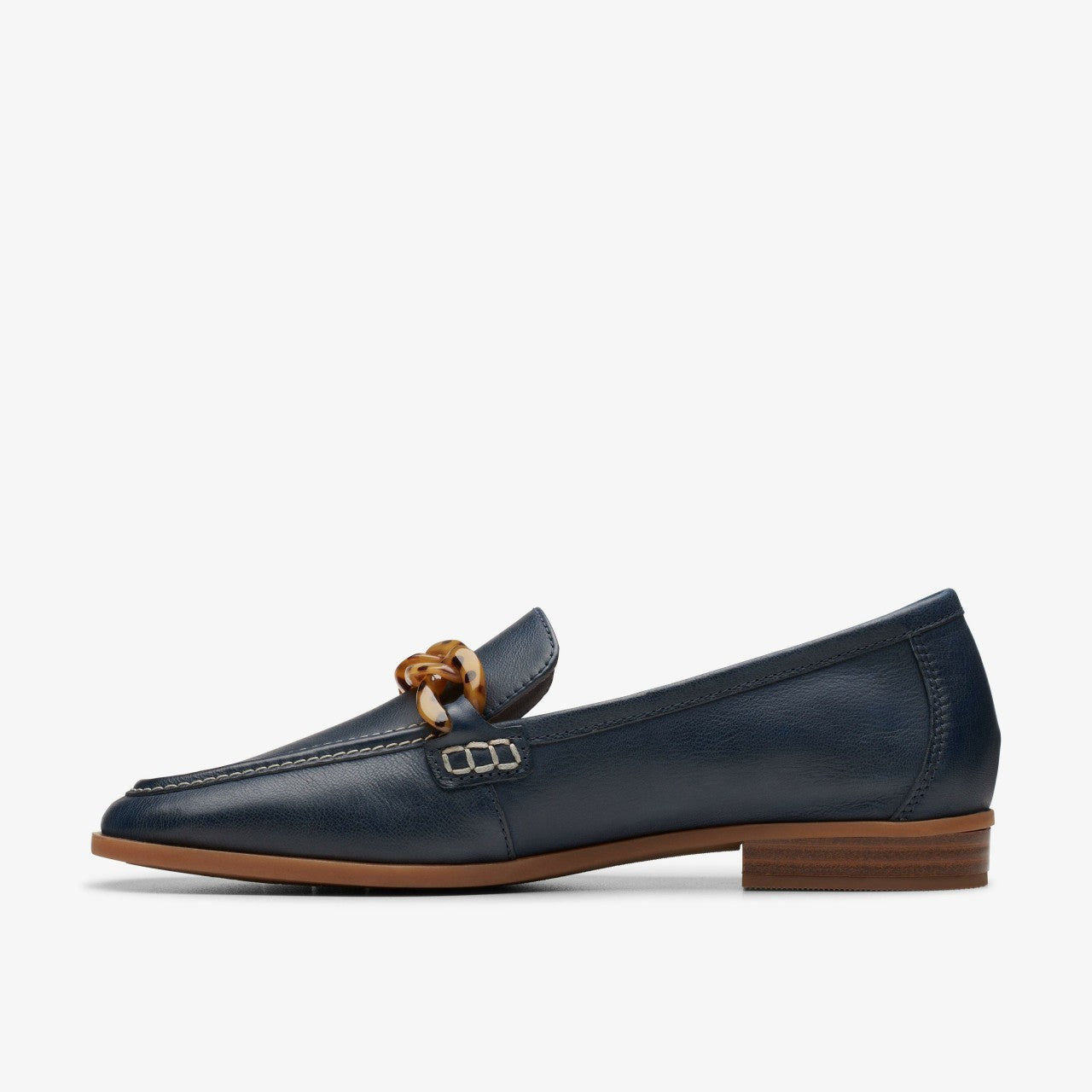 Sarafyna Iris Loafer Navy Leather Clarks Women