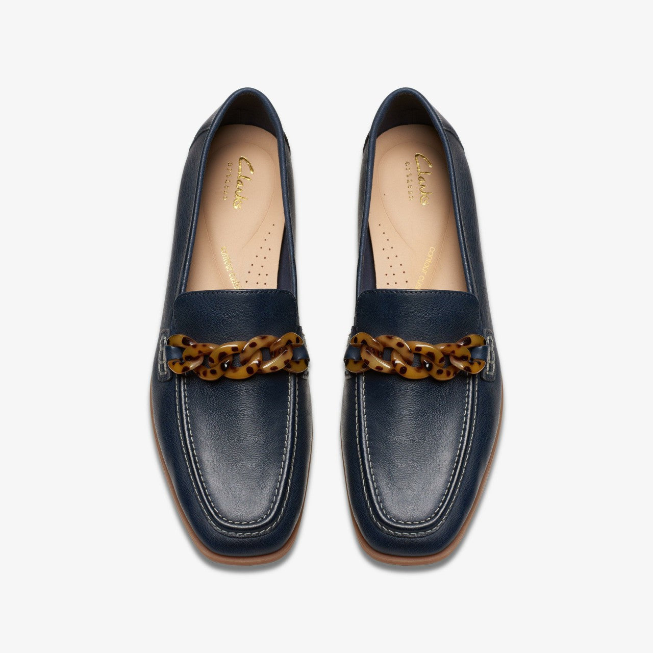 Sarafyna Iris Loafer Navy Leather Clarks Women