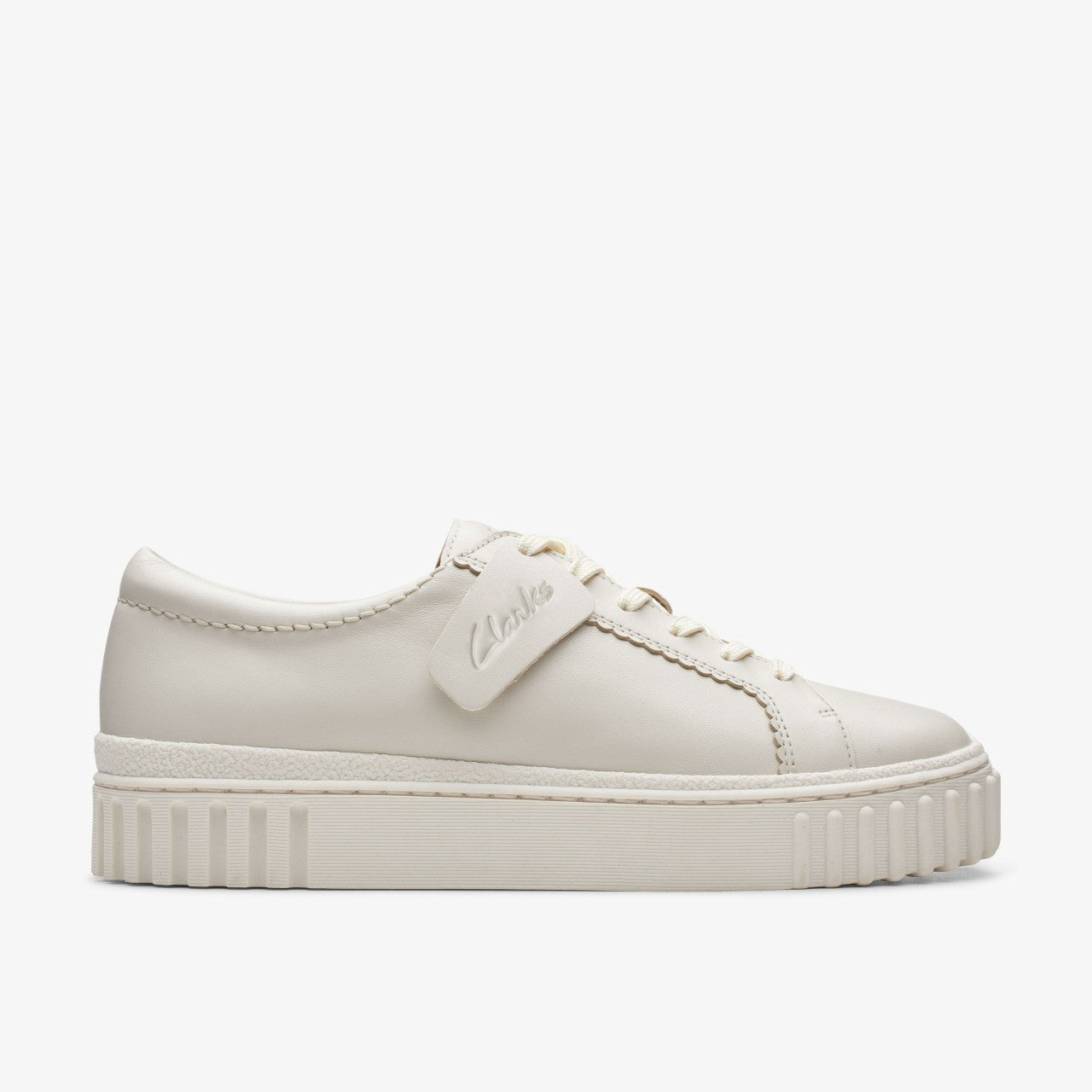 Mayhill Walk Off White Leather Clarks Women