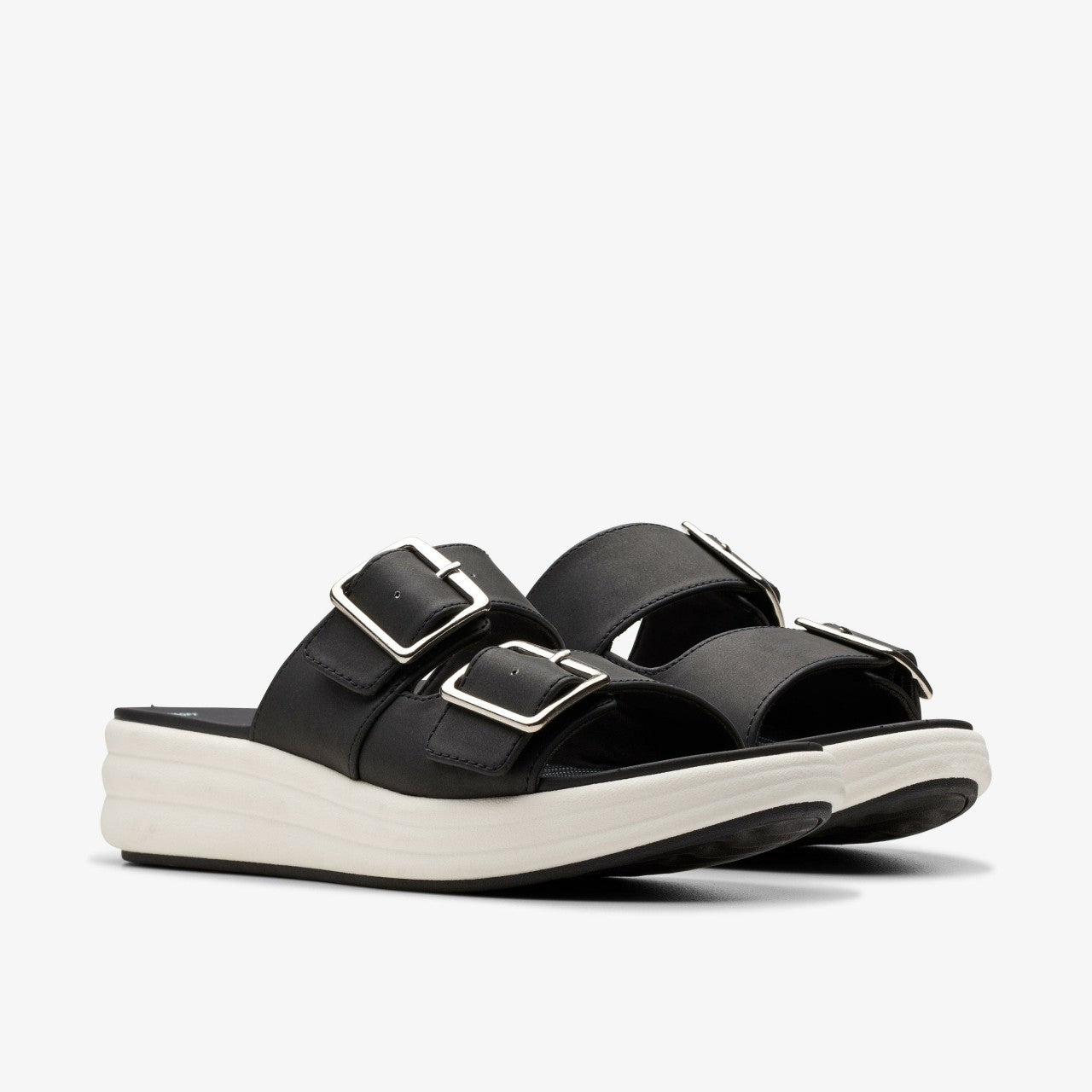 Drift Buckle Black Clarks Women