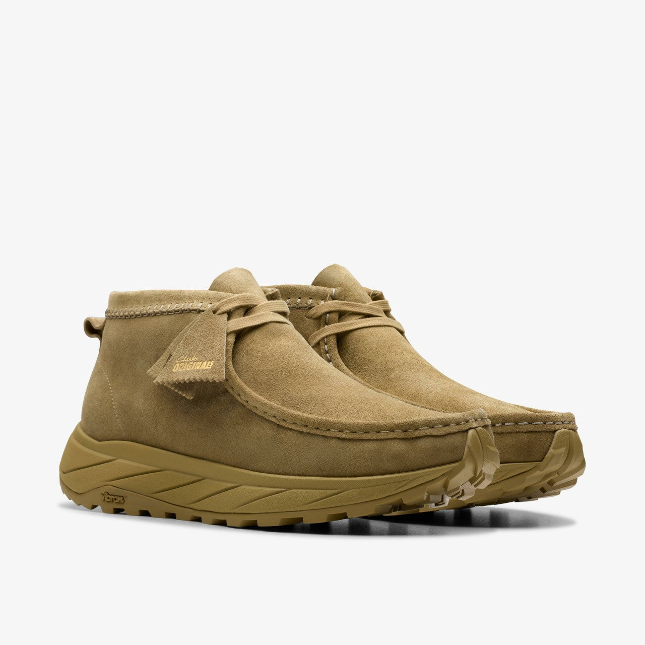 Wallabee Eden Dark Sand Suede Clarks Men