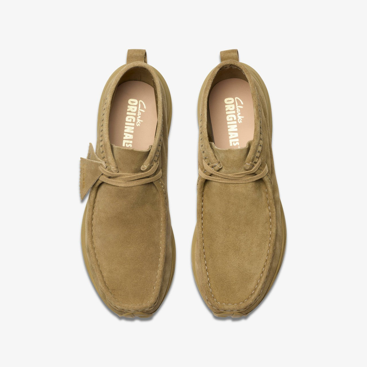 Wallabee Eden Dark Sand Suede Clarks Men