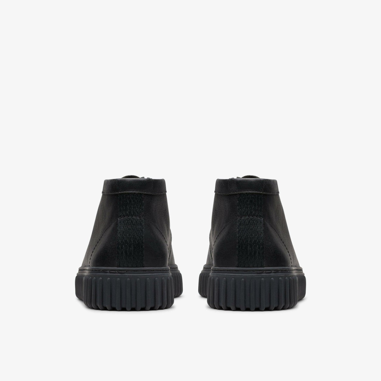 Torhill Hi Black Leather Clarks Men