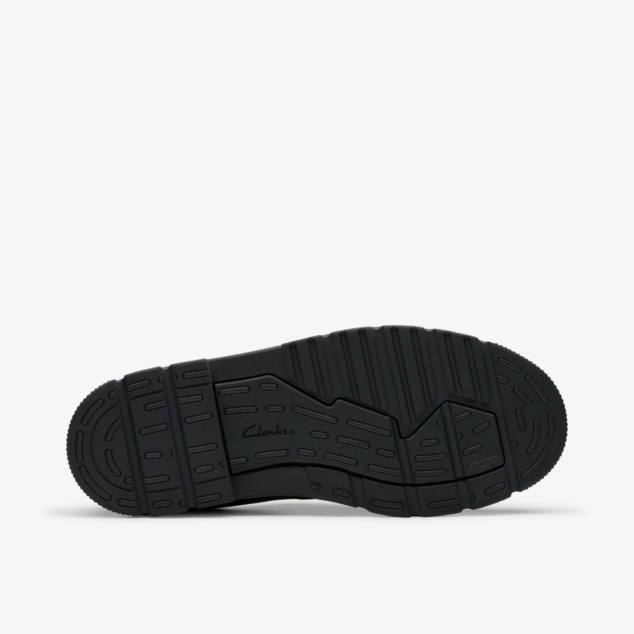 Lorcam Loop Youth Black Leather Clarks Kids