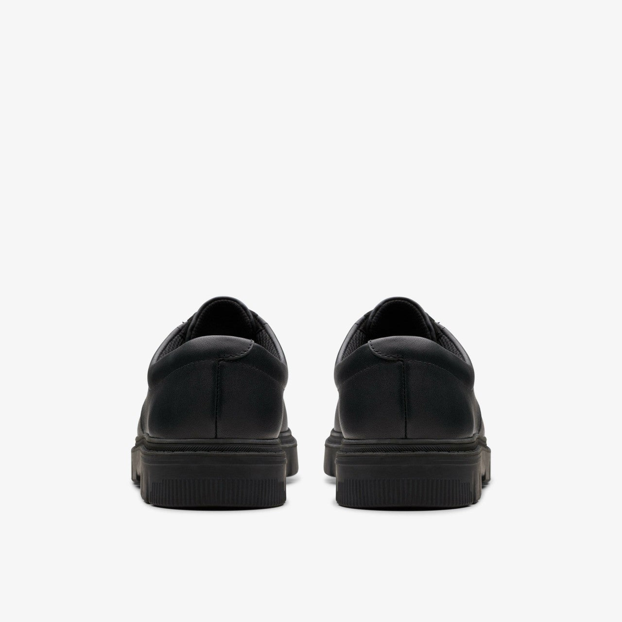 Lorcam Loop Youth Black Leather Clarks Kids