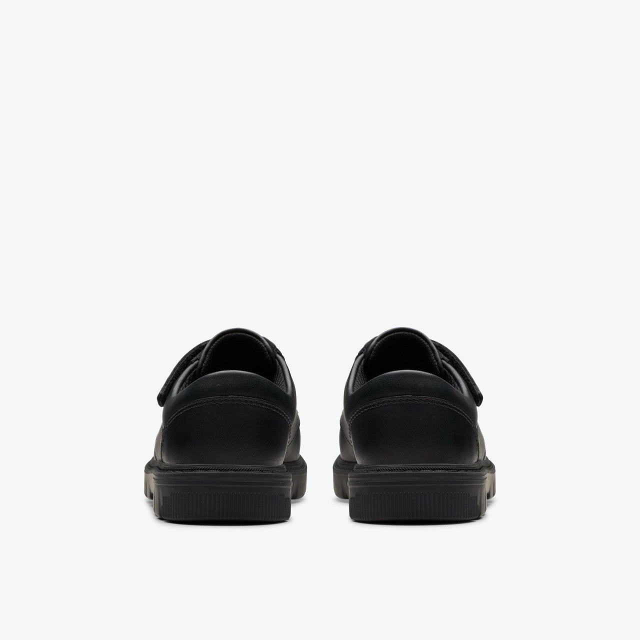 Lorcam Edge Kid Black Leather Clarks Kids