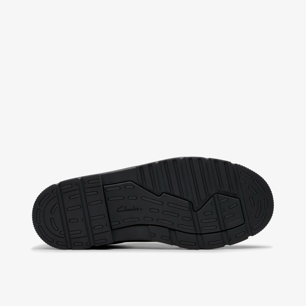 Lorcam Edge Youth Black Leather Clarks Kids