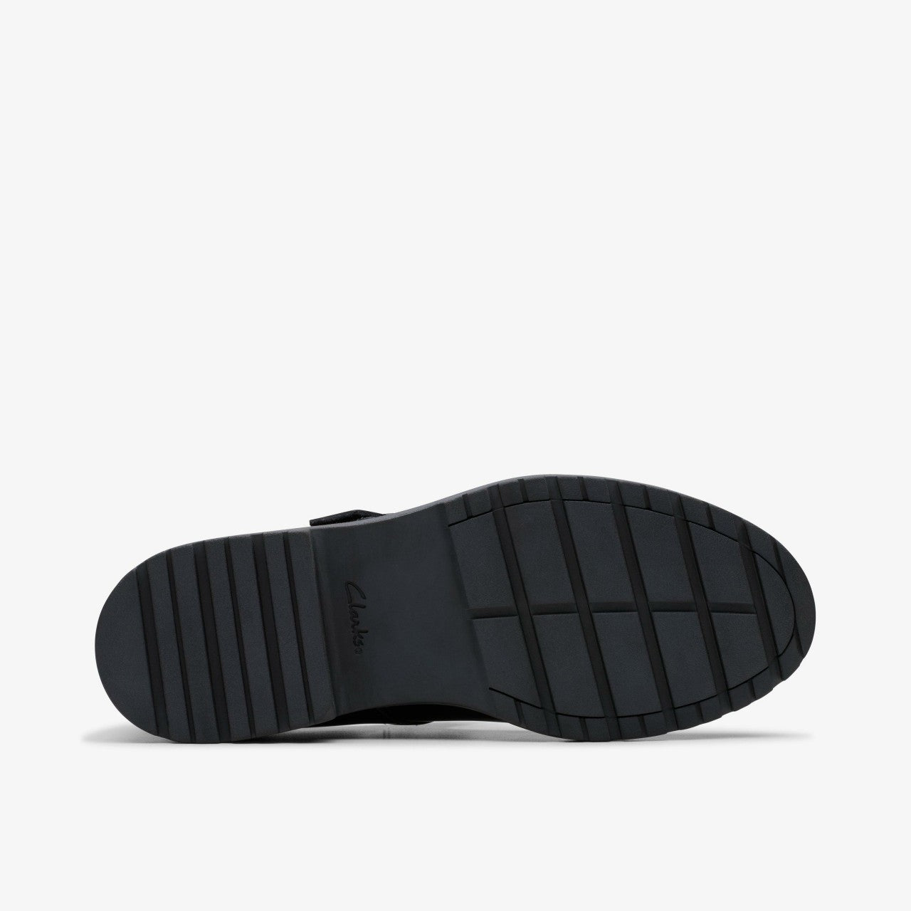 Loxham Bar Youth Black Patent Clarks Kids