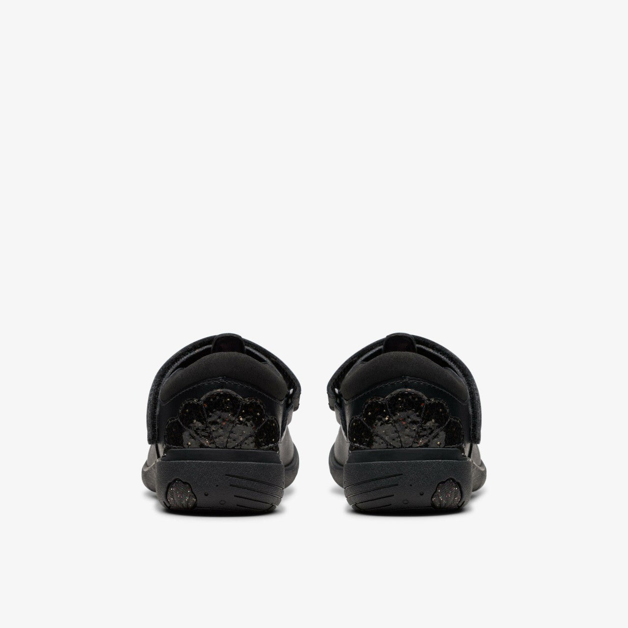 Relda Gem Kid Black Leather Clarks Kids