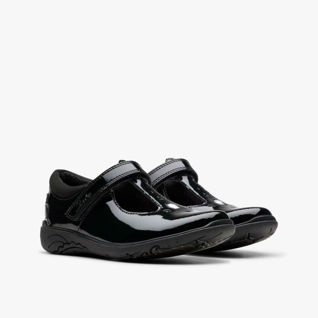 Relda Gem Kid Black Patent Clarks Kids