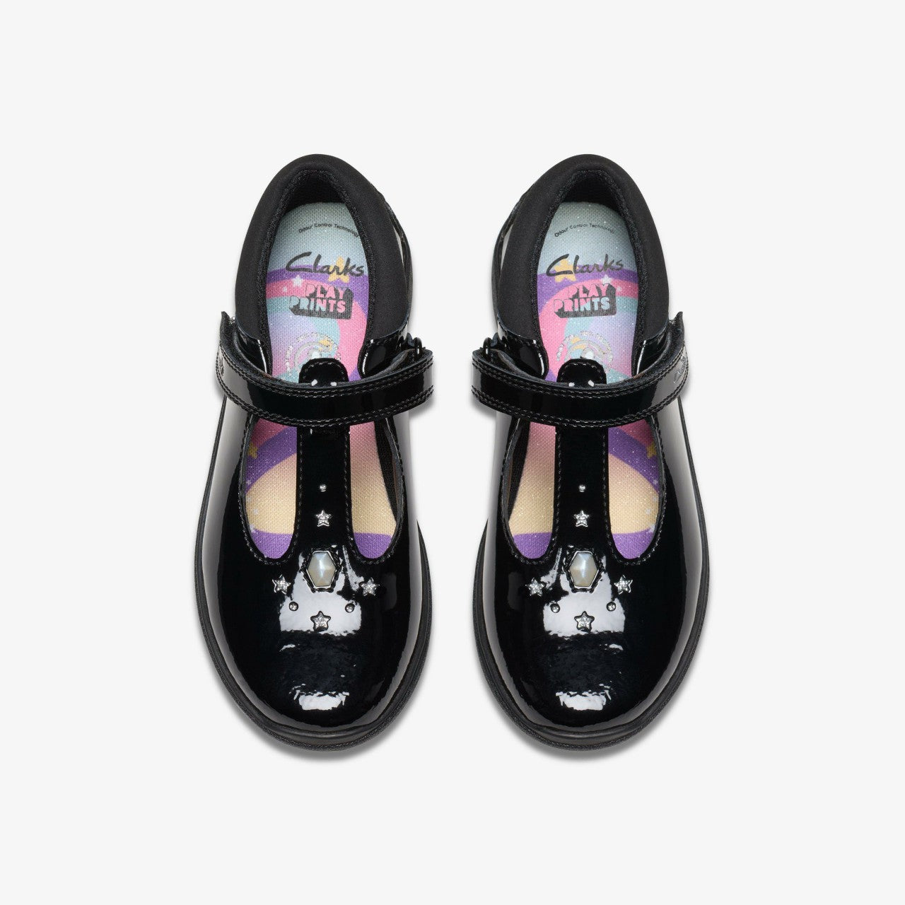 Relda Gem Kid Black Patent Clarks Kids