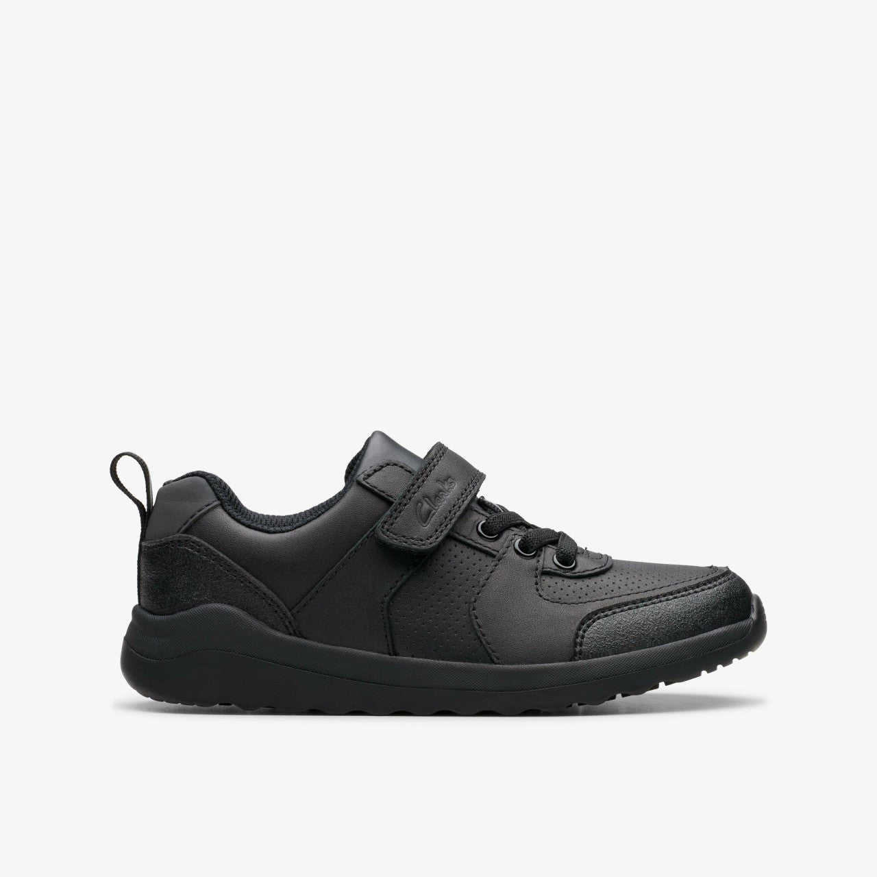 Daze Bright Kid Black Leather Clarks Kids